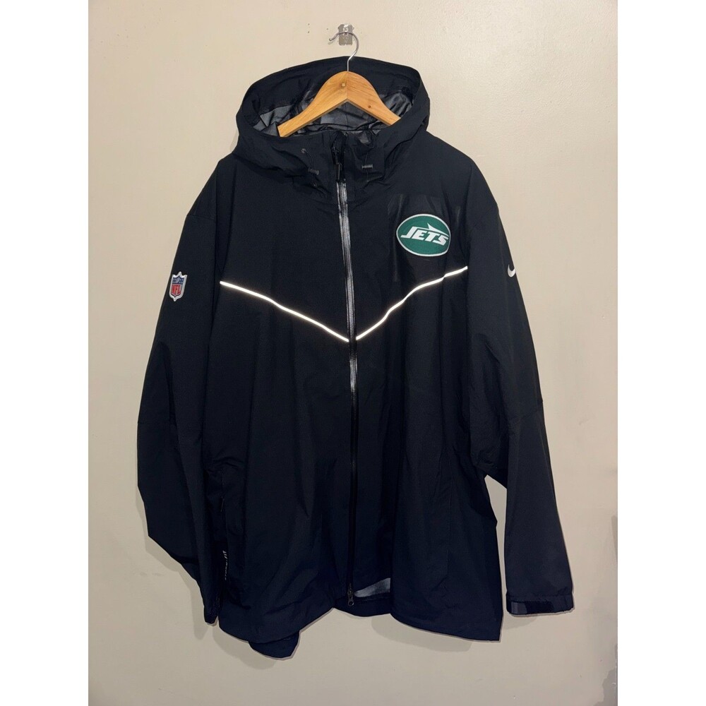 Nike NFL New York Jets Team Issue PE Storm-FIT Rain Sideline Jacket Mens 4XL NEW